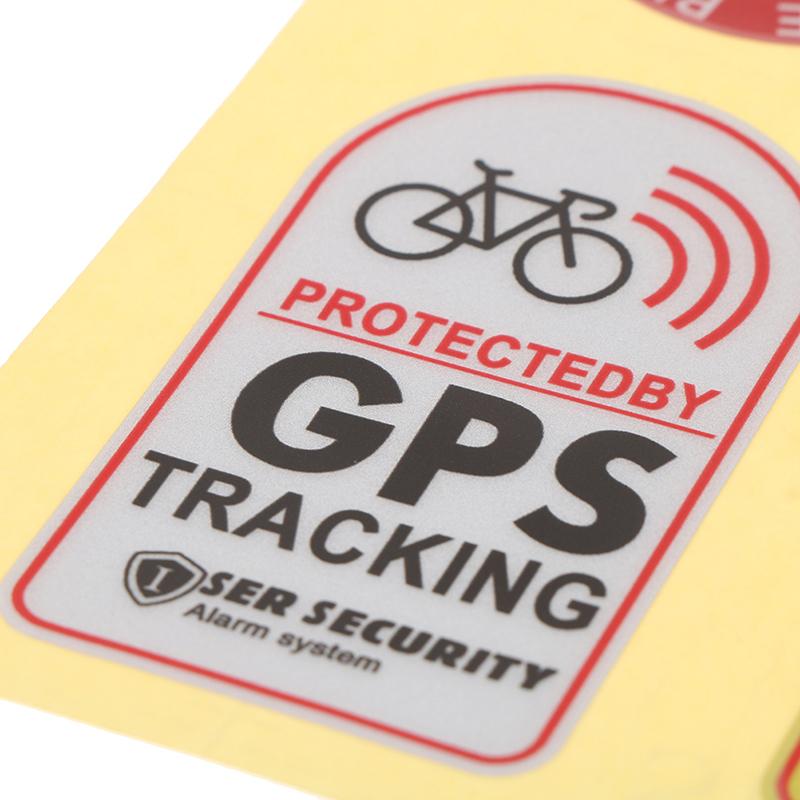 Наклейка с сигнализацией GPS-слежения, светоотражающая наклейка с предупреждением о велосипеде, противоугонная наклейка