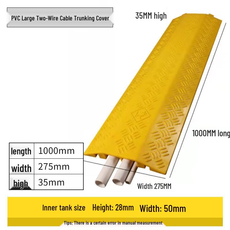 Indoor/Outdoor Cable Protection Rubber Trunking Speed Bump