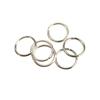 Round Split Rings 12 Mm Silvery 60 Pieces