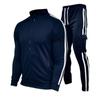 Autumn Winter Tracksuit Men Zip UP White Black Blue 2 Piece Sets Mens Outfits Suit Men Fleece Sport Hoodie Sweatpants Two Piece Sets