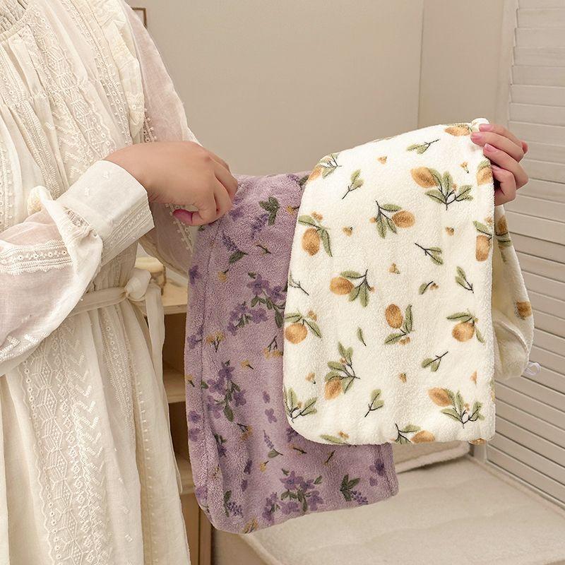 Быстросохнущая шапочка для волос, супер впитывающая мягкая банная женская головная полотенец для девочек, милое полотенце для волос, сухая шапочка для волос