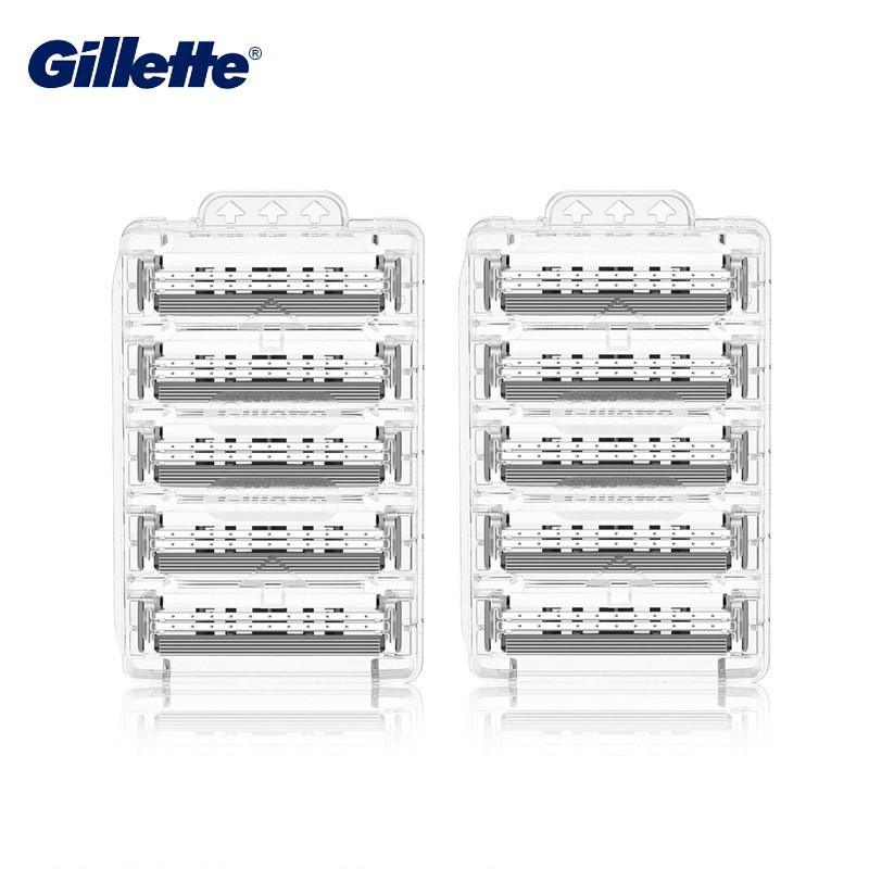 10 Pcs Gillette Sensor Excel Safety Razor Blades For Men With the Same Series of Razors