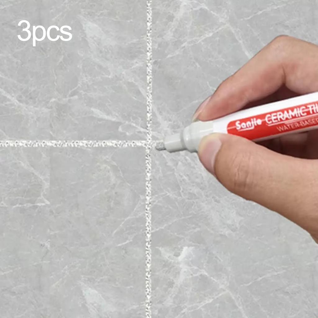 3 шт.-Водонепроницаемый маркер Ручка для ремонта швов стен Плитка Затирка Маркеры Ручки Пол Ванная комната Дезактивация Кисть Инструменты