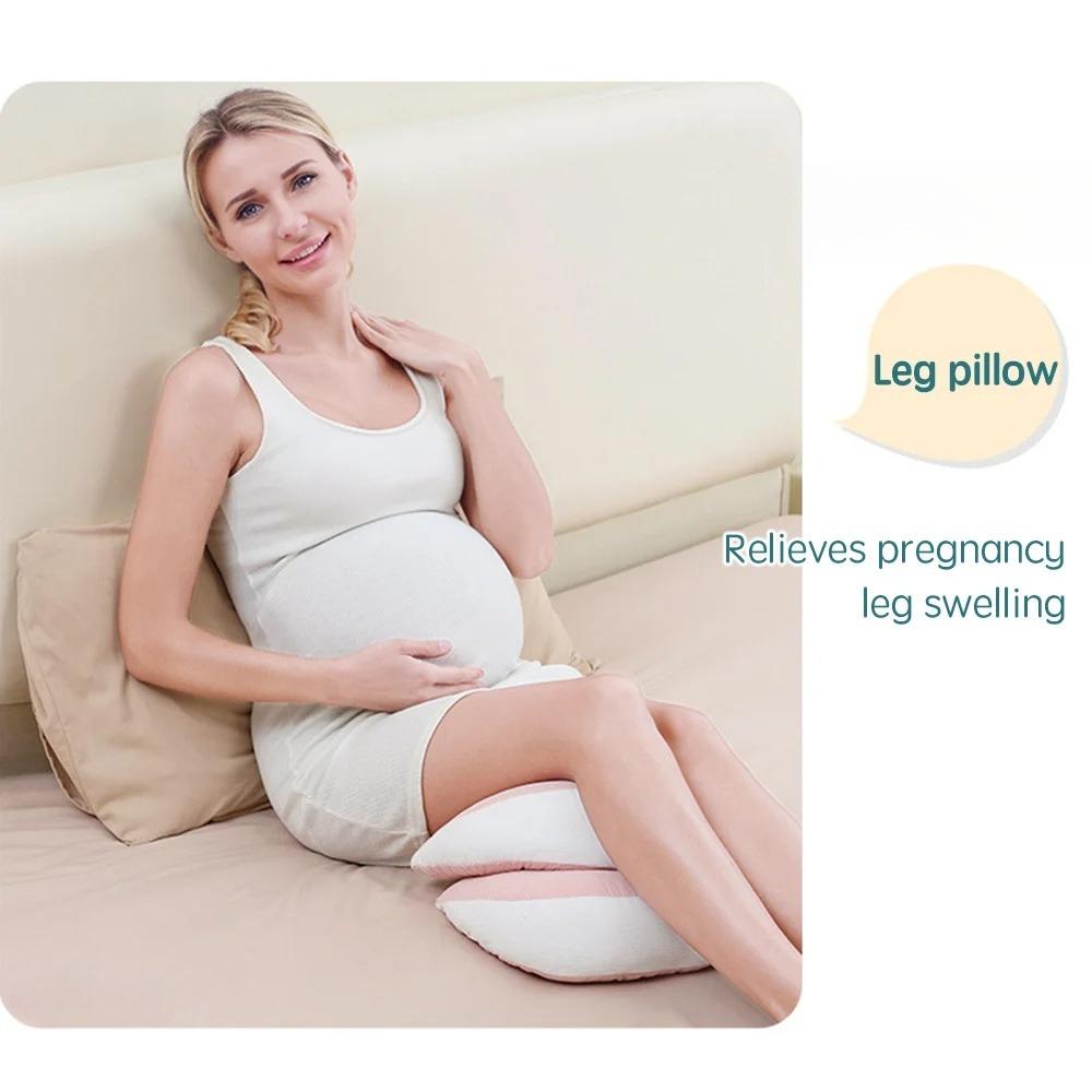 Pregnancy Pillow with 1pc Free An Auxiliary Pillow Cotton Waist Support Pillow for Pregnant Women Sleeping Body Pillow