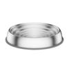 Stainless Steel + Silicone Pet Bowl Shallow Mouth Corrugation Groove Cat Dog Food Basin Non-Slip Base Not Black Chin