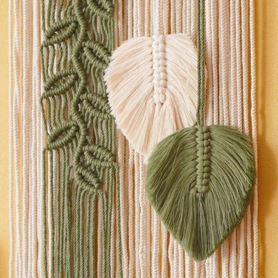 Подвесной гобелен со стильным ремешком ручной работы, антивыцветающий гобелен ручной работы в стиле бохо, макраме, настенный декор, украшение для дома