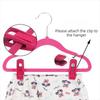 20Pcs Non-Slip Flocked Hanger Clips Strong Finger Bed Sheets Clips  Drying Clothes