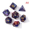 7 шт. набор игральных костей, портативные игрушки для взрослых и детей, многогранные кости D4, D6, D8, D10, D12, D20 для ролевых игр, настольная игра