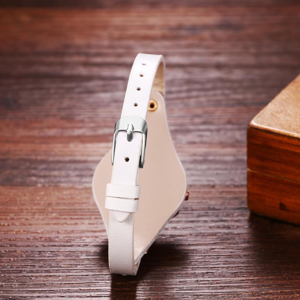 Octagonal Numeral Small White Gold New Eve Wristwatch, Ladies', Dial, Dial, Dial, Strap, Case, Stylish, Fashionable, Present, Gift, Valentine's Day,