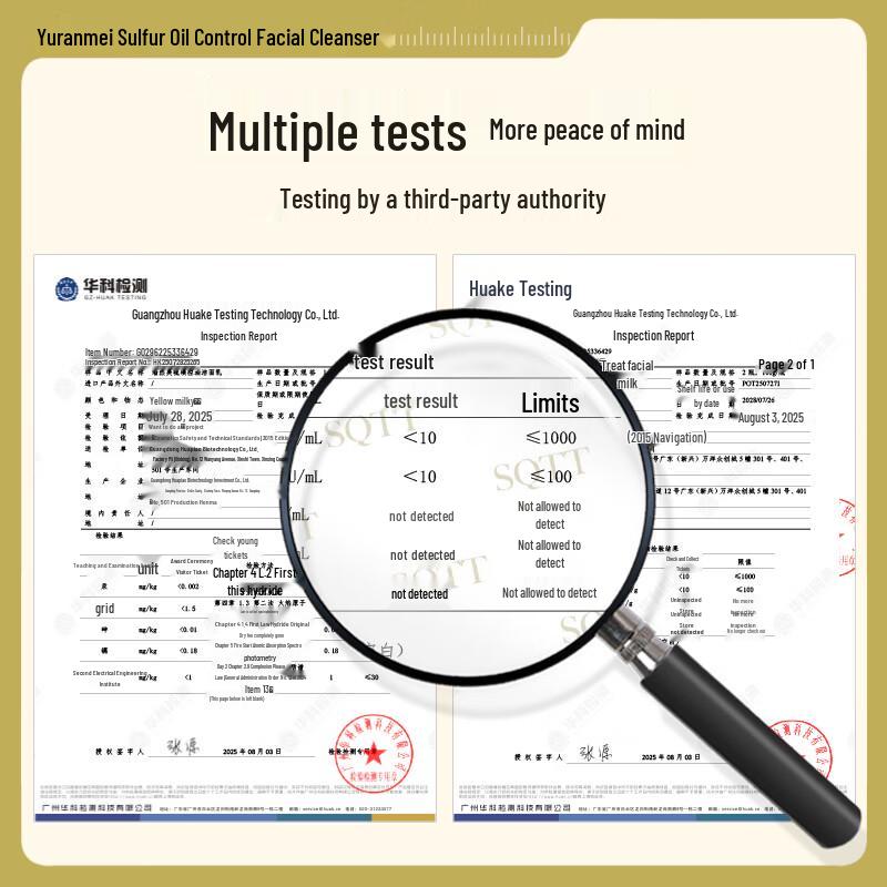 Yuranmei Sulfur Oil Control & Acne Facial Cleanser