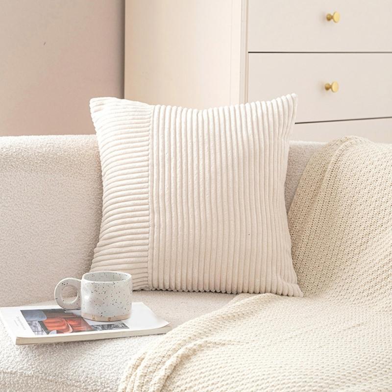 Plushes Corduroy Cushions Cover Pillow Cover Pillowcase for Durability & Comfort in Various Home Setting Easily Wash