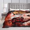 Deadpool and Wolverine Blanket Superhero Comedy Dogpool Plush Awesome Warm Throw Blanket for Bedspread Decoration