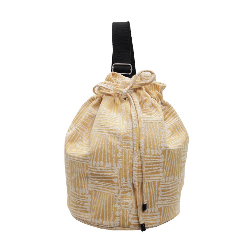 Женская сумка через плечо I вместимость сумка через плечо с завязками однотонная сумка-ведро