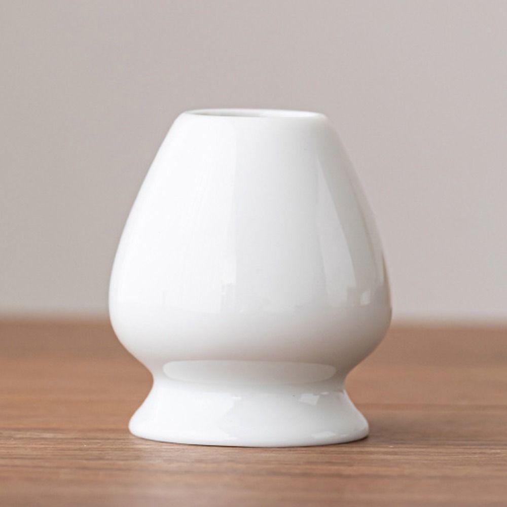 Solid Color Whisk Stand Holder Ceramic Bamboo Matcha Chasen Holder  for Tea Set Accessories