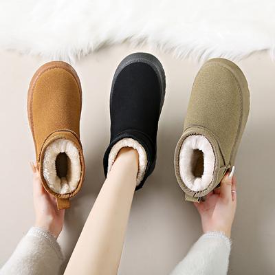 Сапоги Лолита женские полуботинки Австралийская зимняя обувь сапоги-женские черные ботильоны зимние женские осенние кожаные овчины мех