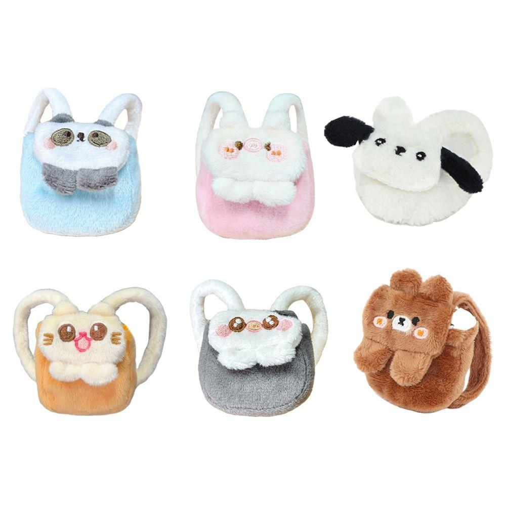 Сумка Labubu в стиле «звериный стиль» 17 см, ручная работа, кукольная одежда, аксессуары, плюшевый рюкзак для куклы 10 см