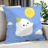Cute Cute Ghost Cushion Cover Cushion Cover Set 4Pcs 50X50 45X45 40X40 Pillowcase Decorative Sofa Home Decor