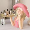 "Modern Light Luxury Hat Girl Dressing Table Tray for Home Decoration and Storage"