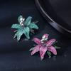 Corsage Ornament Flower Brooch Zinc Zinc Alloy Glossy Brooch Fashion Rhinestones Pin  Women