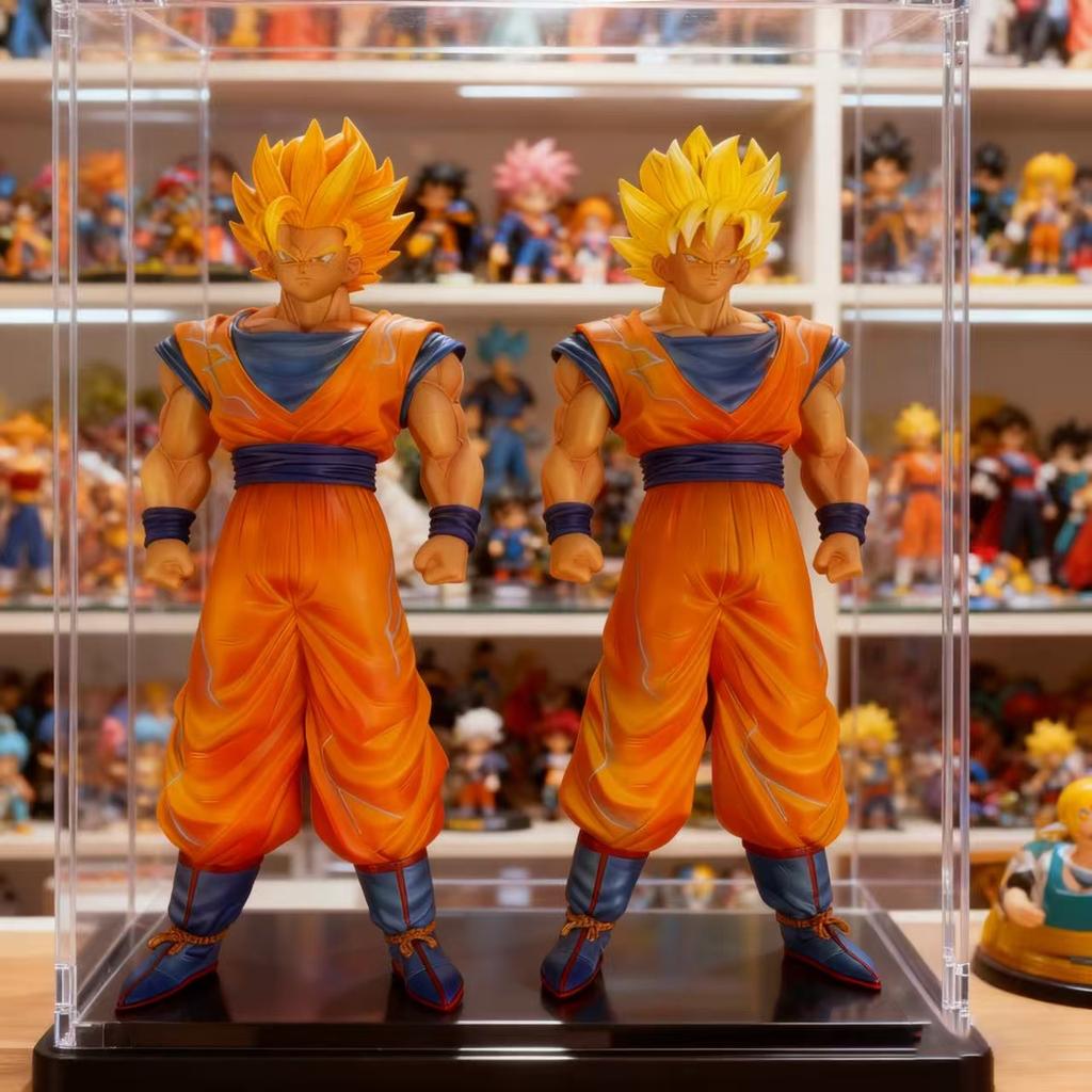 JT Статуя Dragon Ball Z SSj1 Ssj2 Гоку Фигурка Сын Гоку Супер Сайян Фигурки Действия 30см/11.81дюйма Коллекционная Модель Игрушки Подарки