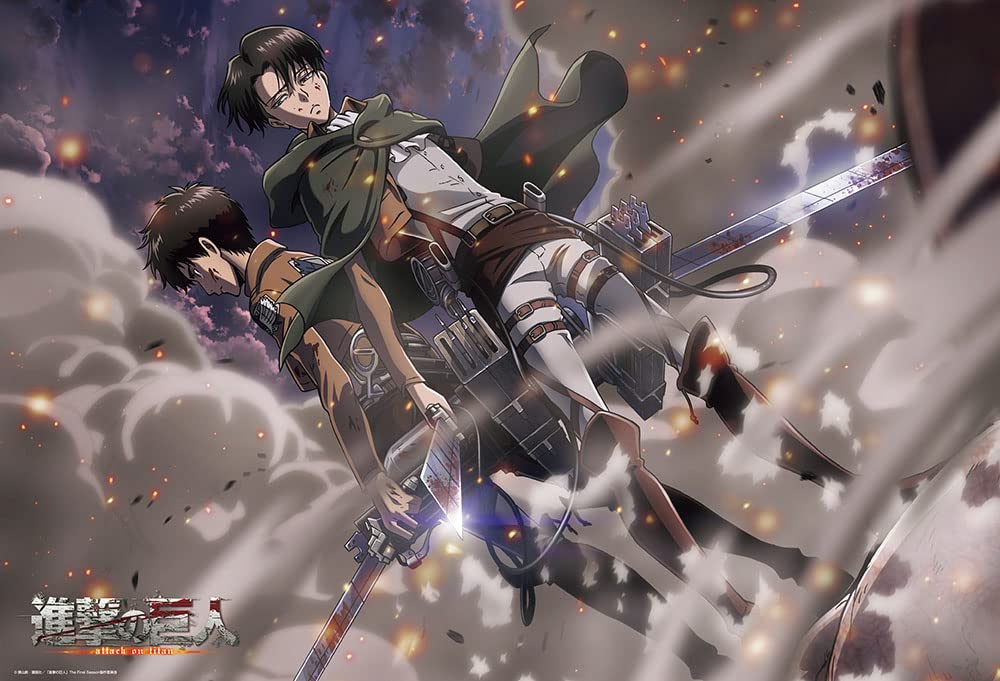 In Beverly 1000 Piece Jigsaw Puzzle Attack On Titan Eren Levi X [Made Japan] & (49 72cm) 31-536