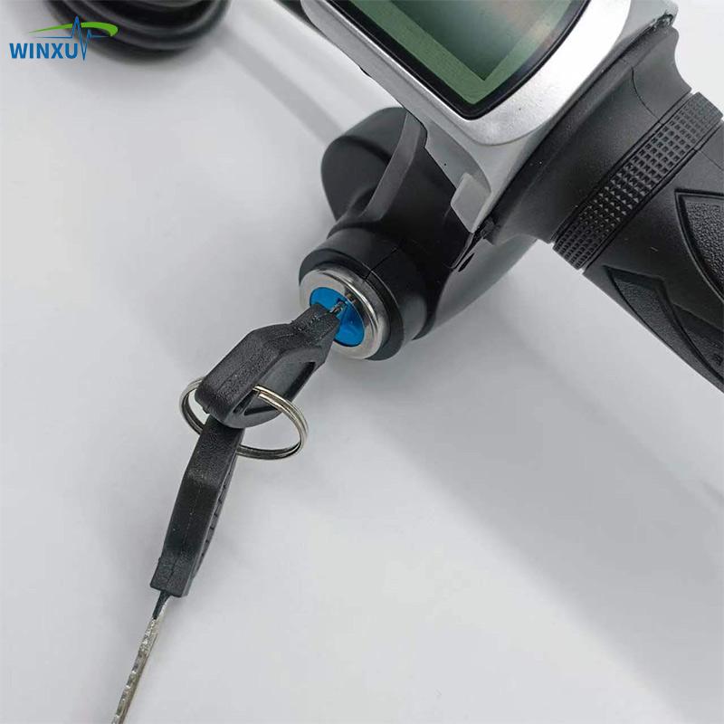 ЖК-дисплей скорости 24 В 36 В 48 В, ручка газа, поворотный акселератор для электровелосипеда, электроскутера, мотоцикла