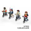 4 In 1 New Hot Dolls Bicycle Bike Brickheadz Building Blocks Set Strangers Things Bricks Toys for Children Kid Halloween Gift