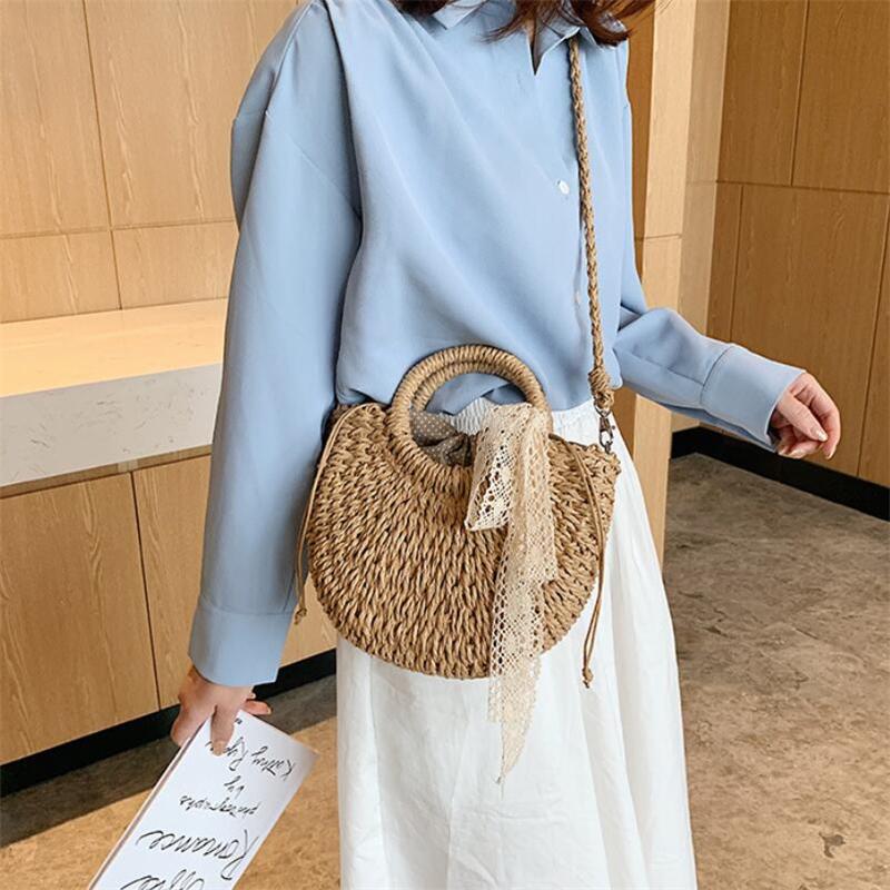 Женская плетёная сумка