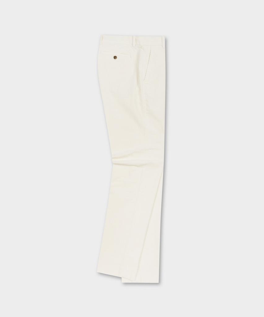 Брюки из вельвета с эластаном BROOKS BROTHERS, узкий крой, 8 нитей (слоновая кость) (Bbpcmnf403)