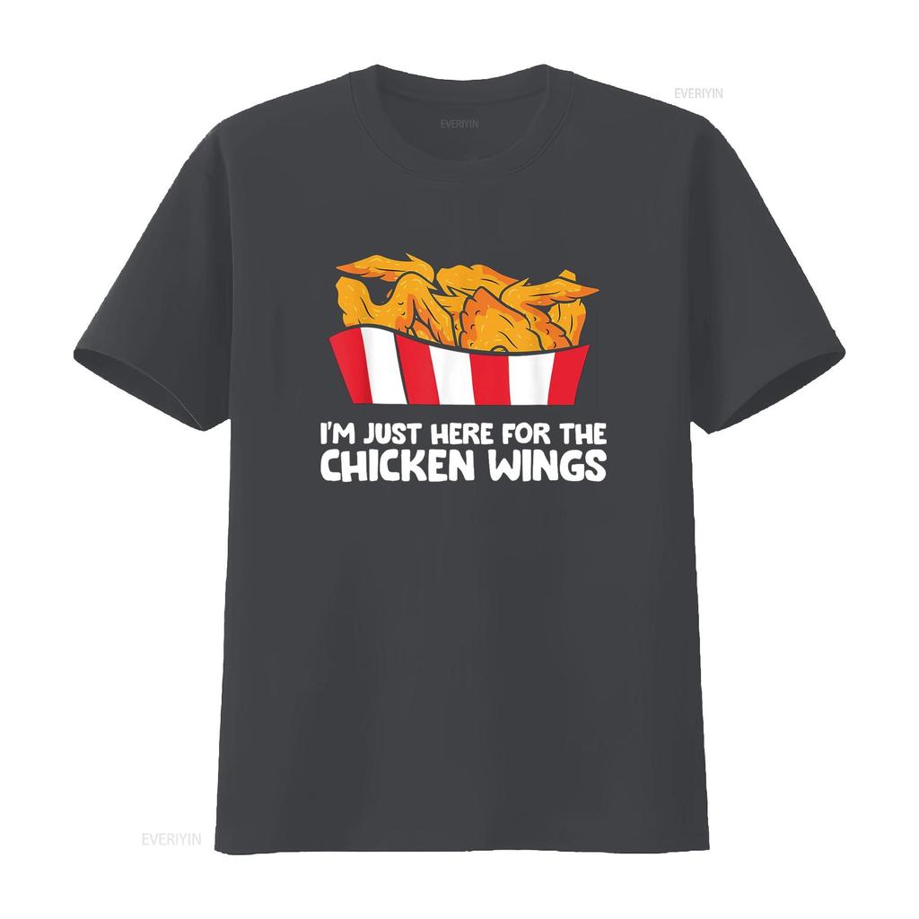 Chicken Wing Lover I m Just Here For The Wings T Shirt Black vintage Washed fashion Soft Slightly Stretched Breathable homme