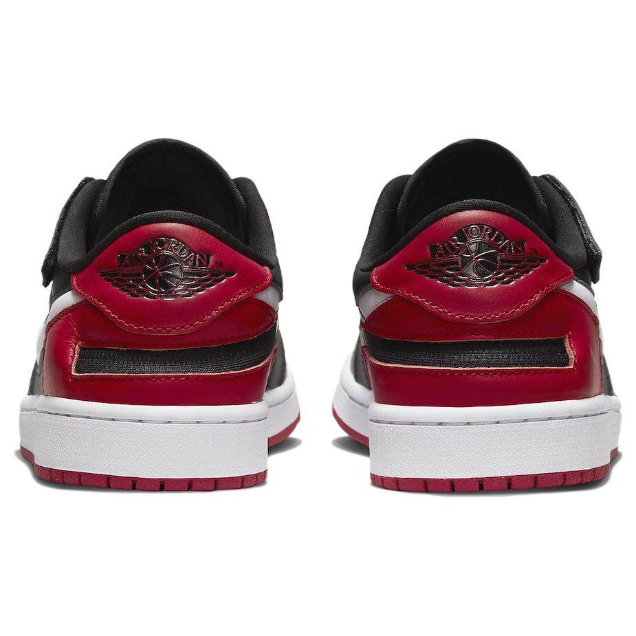Мужские кроссовки Air Jordan 1 Low FlyEase Alternate Bred Toe Black Gym-Red White DM1206-066