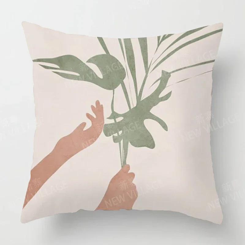 Скандинавский Осенний Домашний Декор Осень Наволочка для Подушки Плед Чехол для Подушки Дивана Бархат Современный