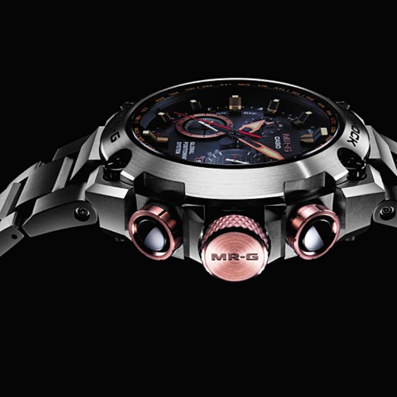 Casio Мужские часы Casio G-SHOCK MRG-G1000DC-1A, аналоговые, кварцевые, из нержавеющей стали, водонепроницаемость 200 м, ударопрочные