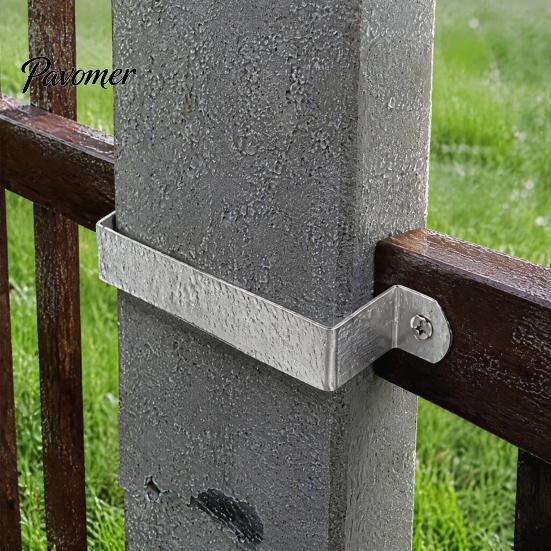 Industrial Strength Pipe Fixing Clamps 30Pcs Fence Panel Brackets, Heavy Duty Clips with 60 Screws, High Column Supports Anti Rattle Security Brackets