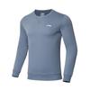 Li Ning Plain Logo Fleece Thick Long Sleeve Sweatshirt Unisex Sweatshirt Firestone-Blue AWDTC25-1