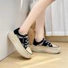 Темные ботинки на плоской подошве размера 39 для женщин 2024 года, женские черные кроссовки, женская летняя обувь, спортивная обувь класса люкс, приветственная сделка, тренд