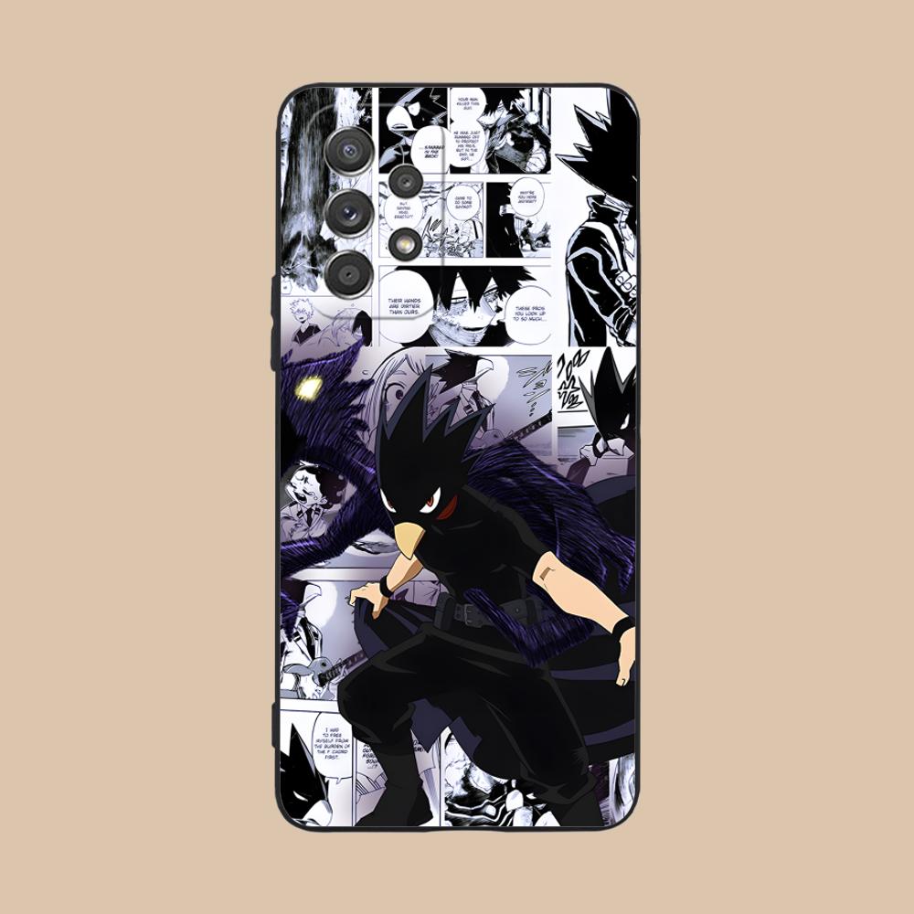 MHA Tokoyami Mobile Phone Case for Samsung Galaxy M55 54 42 35 34 33 32 23 22 15 14 13 12 F55 5G Colorful Cover Cover Smartphone