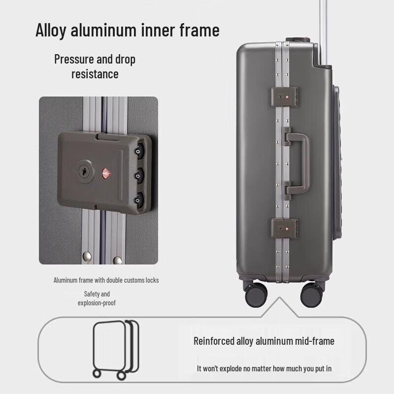 Mark Fairwhale MK818 20-inch Aluminum Frame Luggage