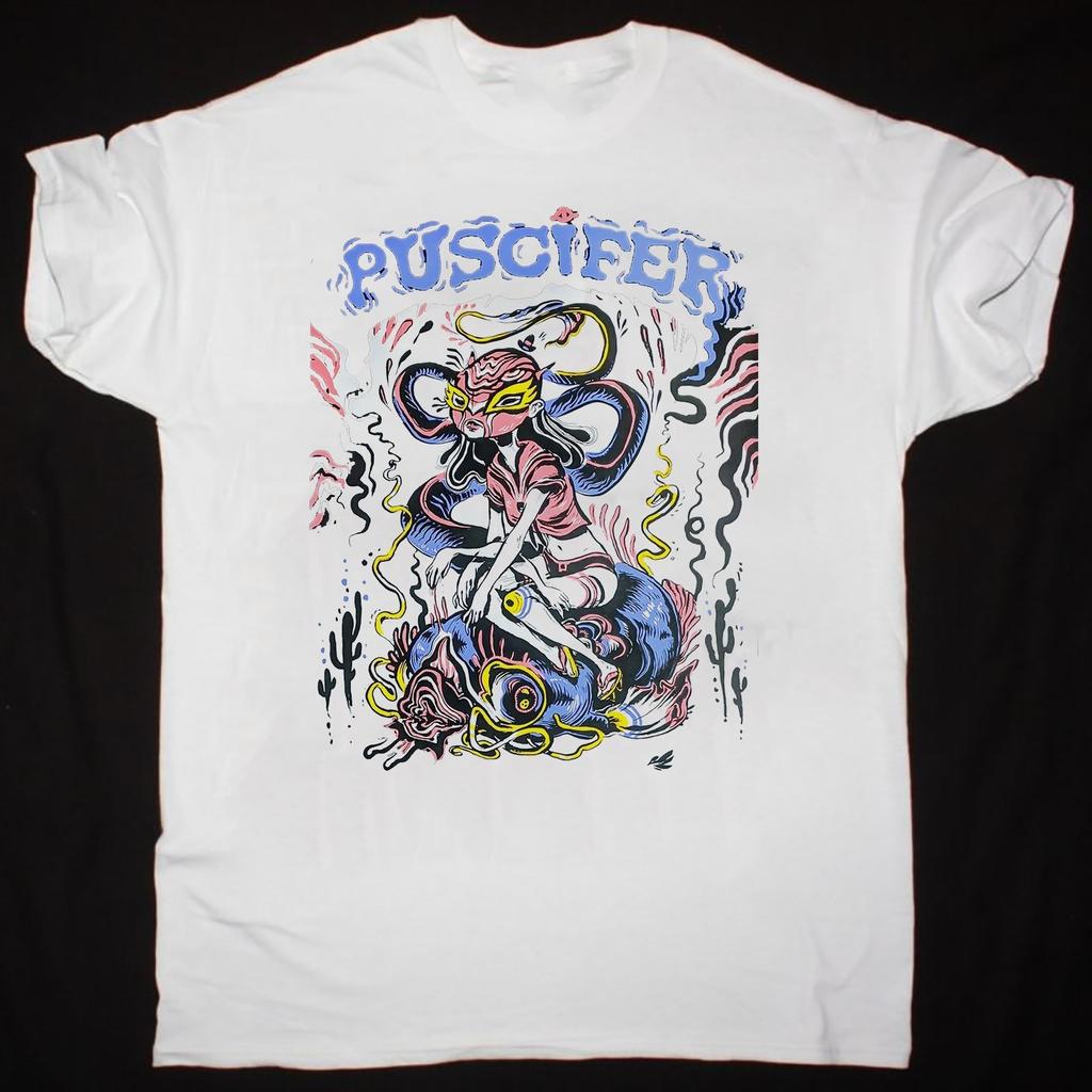Vintage Puscifer Band White T-shirt Short All Size S to 5XL PA366