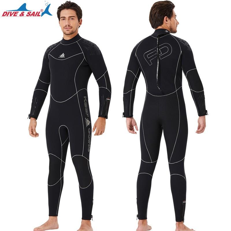 5mm Neoprene Wetsuit Men Women Full Body Thermal Dive Suit Snorkeling Surfing Cold Water Swimming