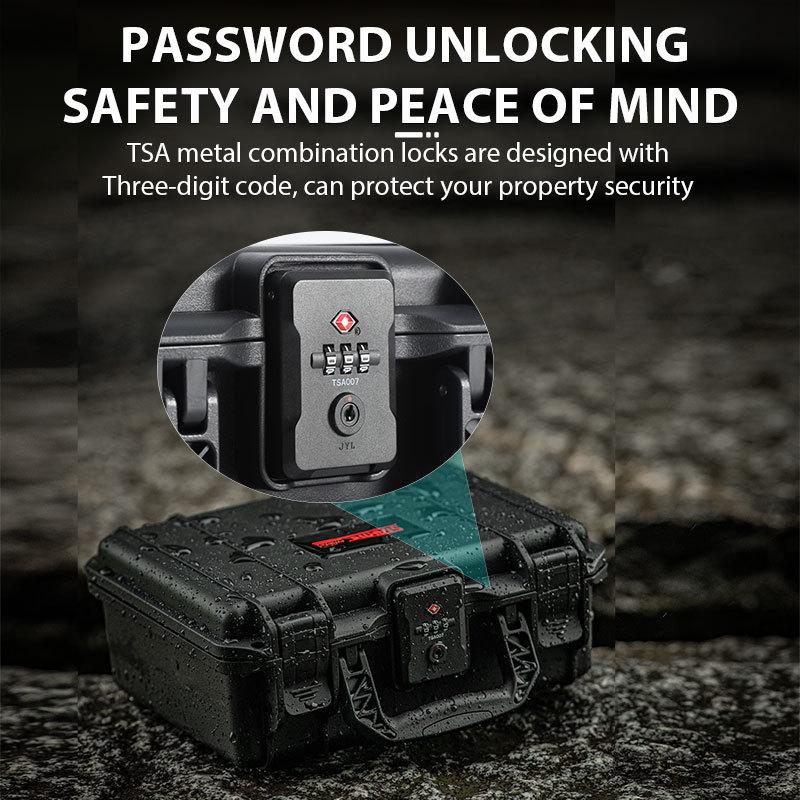 STARTRC For DJI Osmo Pocket 3 Accessories TSA Password Lock 2 Layer Waterproof Box Hard Case Portable Suitcase Carrying Case
