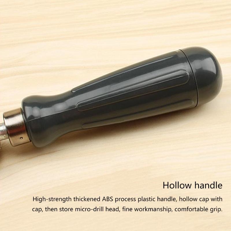 Mini Hand Drill With Keyless Chuck Rotary Tools Wood Drilling Twist 1.5/2.0/3.0/4.0/5.0mm Drill Bits Set Manual