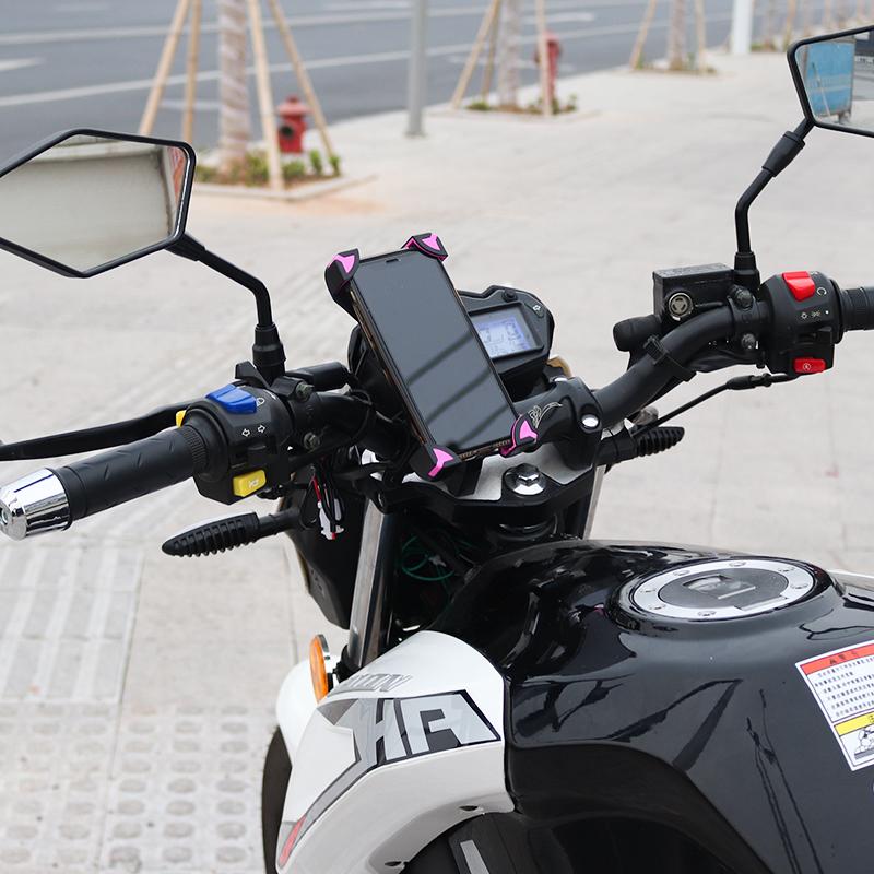 Black Riding Bike Phone Holder Mount Motorcycle Phone Holder for Bicycle Electric Bike