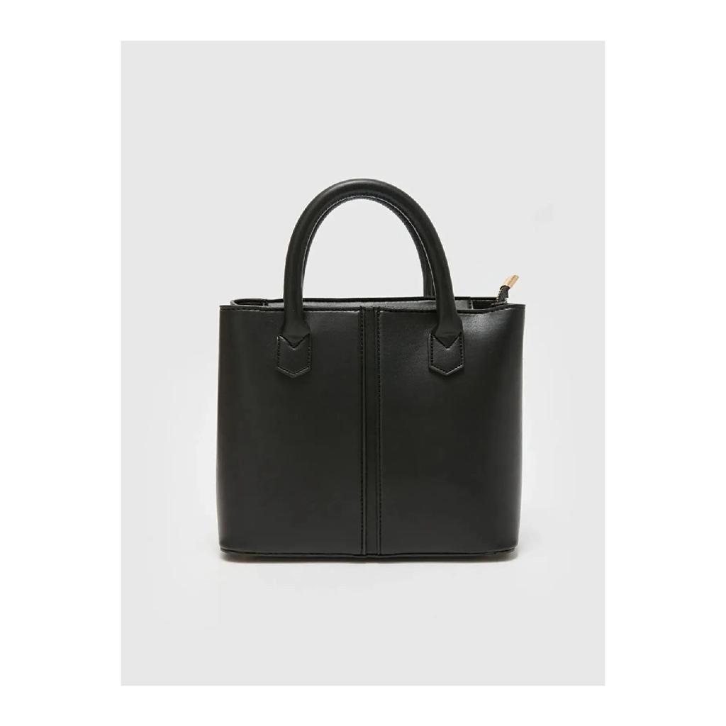 Women's Black 3-compartment Shoulder Bag