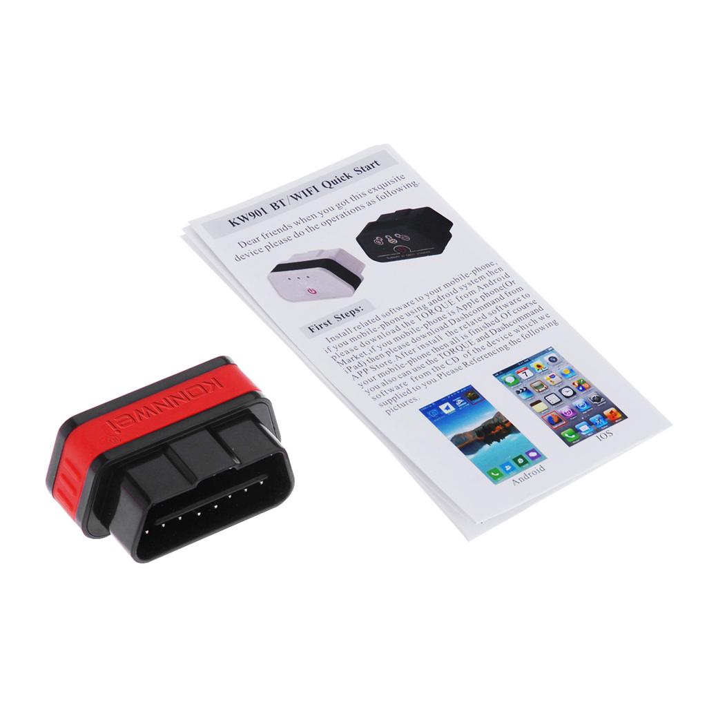 KONNWEI KW901 OBDII BT 4,0 беспроводной автоматический диагностический тестер неисправностей двигателя тестер сканер автомобиля