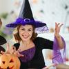 Привлекательная шляпа ведьмы на Хэллоуин, мягкие удобные головные уборы для взрослых и детей, декоративный реквизит для наряда