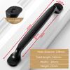Black Furniture Cabinet Door Handle Cupboard Wardrobe Drawer Dresser Knob Pull 96/128mm Hole Kitchen Closet Manufacture Factory
