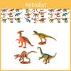 Vibrant And Detailed Pvc Dinosaur Figurine Set Including Tyrannosaurus Stegosaurus Velociraptor Pterosaur And Scythe Lizard