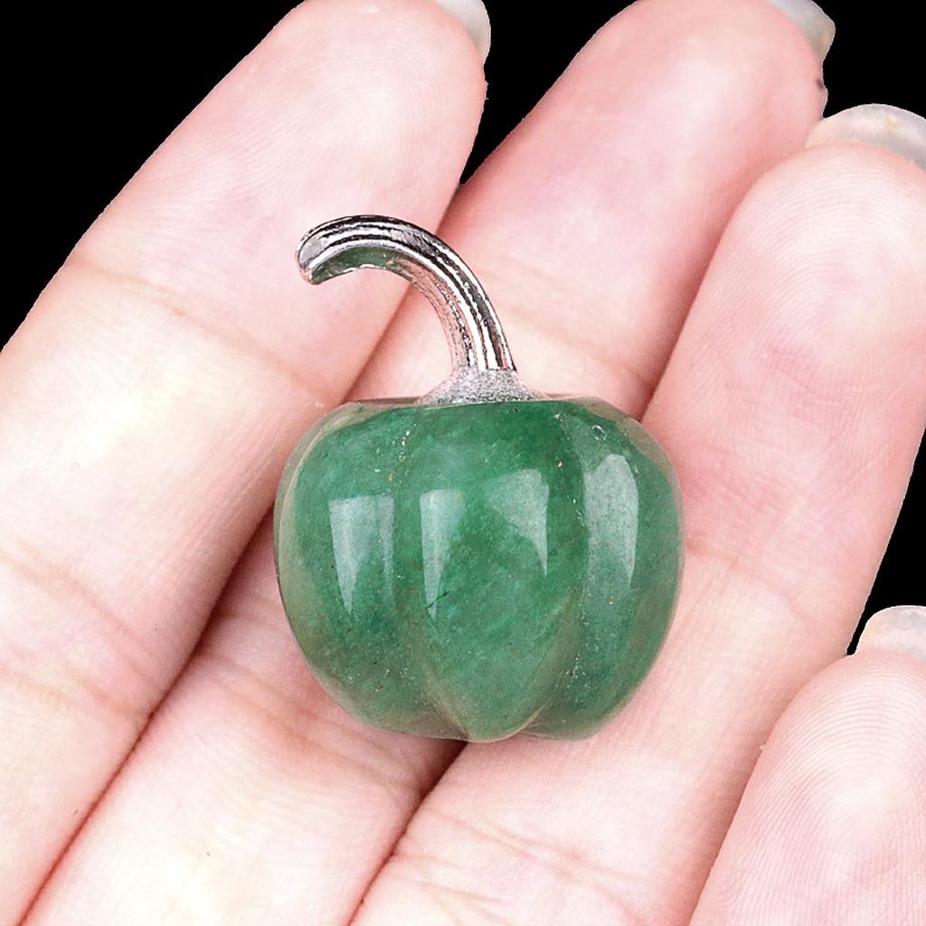 1Pcs Natural Stone Statue Pumpkins Ornament Decoration Home Decor Small Furnishings Jewellery Craft Accessories