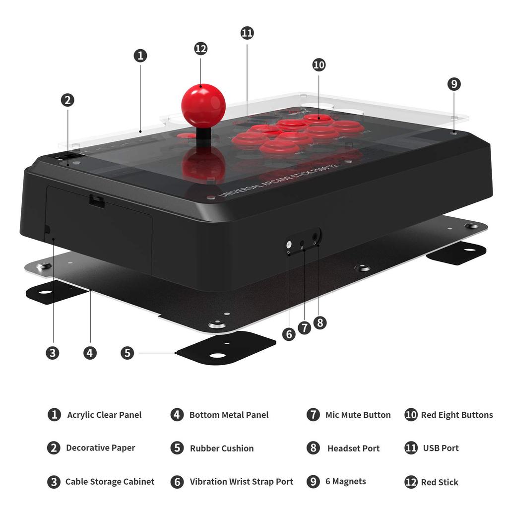 USB-джойстик Mayflash F500 Совместим с XBOX XBOX ONE XBOX и Neogeo mini Японский PS4, PS3, ONE, S, 360, PC, Android, Switch, [Официальный продукт]